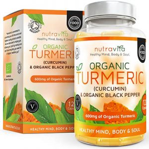 Turmeric - Cúrcuma orgánica 600 mg, con Curcumina y Bioperina